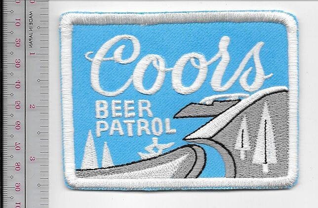 Beer Snowmobile Coors Beer Patrol 1970 Promo Patch Coors Brewery Golden Colorado - $9.99
