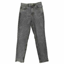 asos Denim High Rise Mom Jeans Womens size 28 Tapered Leg Gray - $22.49