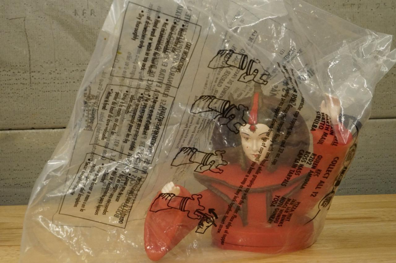 NOS QUEEN AMIDALA 1999 Star Wars Episode 1 Movie Tie In KFC Cup Topper - $19.79