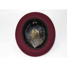Bruno Capelo Dress Hat Australian Wool Crushable Pork Pie Jazz PP104 Burgundy image 2