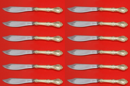King Edward By Gorham Sterling Silver Fish Knife Custom Set 12 pcs 8 1/4&quot; - $15,591.39 MXN