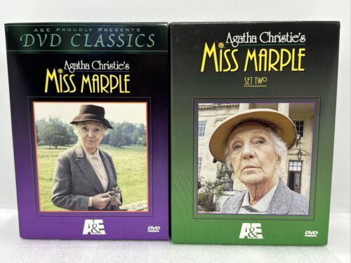 Set Of 3 Agatha Christie's BBC A&E MISS MARPLE DVDs -12 Feature Length Mysteries - $27.80
