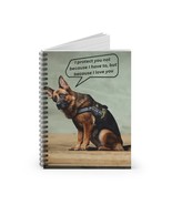 Spiral Notebook - 118-page  Ruled Line Dog Lover  German Shepherd  6&quot; x 8&quot; - $290.63 MXN