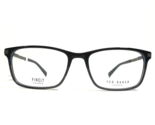 Ted Baker Eyeglasses Frames TFM005 BLK Black Blue Gunmetal Gray Square 5... - $74.58