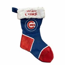 Chicago Cubs Christmas Stocking Forever Collectibles Baseball  Velvet Fa... - £11.40 GBP