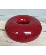 Kosta Boda Donut Bowl, Red, Nilsson - $331.55