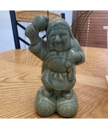 Vintage 7&quot; Chinese Green Celadon Glaze Figurine Of A Man - Signed - €51,03 EUR