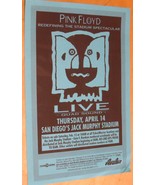 PINK FLOYD 1994 Jack Murray Stadium Flyer + Ticket Stub San Diego DIVISI... - $26.33 CAD