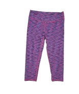 Fabletics Women&#39;s Crop Leggings Purple/Pink Stripe Size S - $221.44 MXN