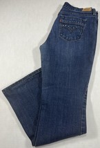 Levi&#39;s 515 Jeans Women&#39;s Size 10M 34x29 Boot Cut Dark Blue Denim Cotton Stretch - £10.12 GBP