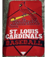 St. Louis Cardinals MLB Baseball Throw Lap Blanket - £12.58 GBP