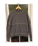 Urban Outfitters Mens Sweatshirt Medium Gray Sweater Crew Green Reverse ... - €16,86 EUR