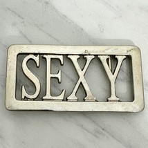 Sexy Spell Out Open Back Belt Buckle - $19.79