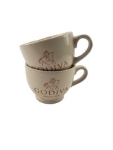 Godiva Set of 2 Cups Belgium 1926 Coffee Tea Latte Mugs Coastal Cocktails - $19.79