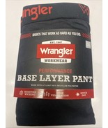 Wrangler Workwear Performance Base Layer Pant Mens 2XL Black Quick Dry New - $17.47