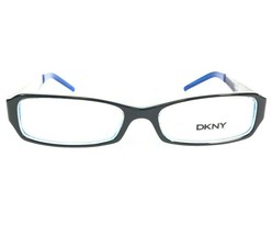 DKNY Eyeglasses Frames DY4531 3190 Black Blue Silver Rectangular 52-16-135 - £29.72 GBP