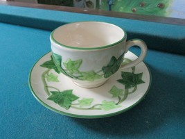 California Franciscan Pottery 5 Cups Saucers Ivy Pattern 10 Pcs - £115.45 GBP