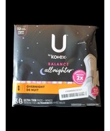 U by Kotex Balance all Nighter Ultra Thin Pad &amp; Wings 2x Faster Absorbs ... - $220.74 MXN