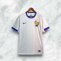 New 2024 2025 Euro France Away Fan Version White GYM Jersey Soccer Shirt... - $59.99+