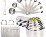 20Pcs Measuring Cups And Measuring Spoons Set, Food-Grade Stainless Stee... - $45.59