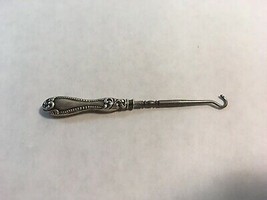 Antique Sterling Silver Glove / Shoe Button Hook 3 inch - £26.92 GBP