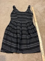 BCBG Generation Women&#39;s black white striped halter cocktail dress size 0... - £11.85 GBP