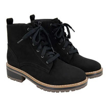 Kensie Kasha Ladies&#39; Lace Up Boots Black Size 6 NEW - £19.64 GBP