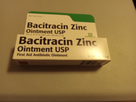 Bacitracin Zinc Ointment USP first aid antibiotic ointment 1/2oz. - $8.90