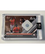 91/99 ALCS 2023 MLB Topps Now Jose Altuve* Game-Used Base Relic Card 102... - $350.00