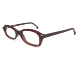 Vintage La Eyeworks Gafas Monturas MINION 317 Borgoña Marrón Rojo 45-19-140 - £51.71 GBP