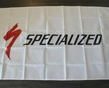 Specialized Banner Flag Bike Racing Cycling Shop Store Man Cave 3x5ft Wh... - $15.99