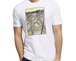 adidas Originals Men&#39;s Sketch Track Graphic T-Shirt in White-Large - £17.17 GBP