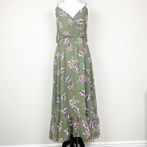 Avec Les Filles Womens Dress Green Lotus Flower Size S V-Neck Sleeveless... - $327.13 MXN