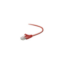 BELKIN - CABLES A3L791B25-RED-S 25FT CAT5E RED SNAGLESS RJ45 M/M PATCH C... - £26.02 GBP