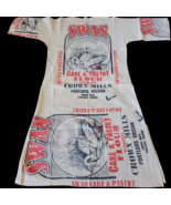 Flour Sack Dress Swan Vintage Look Feed Bag Garden Hippie Boho One Size ... - $98.99