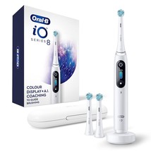 Oral-B iO Series 8 Rechargeable Electric Toothbrush, White Alabaster - $160.00