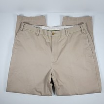 Orvis 38 x 26 Khaki 100% Pima Cotton Twill Flat Front Chino Pants - £18.14 GBP