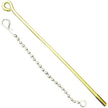 LASCO 04-3527 Toilet Tank Ball Lift Wire Brass with Chain and Ring - $25.83 CAD