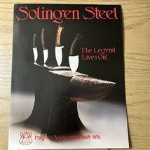 SOLINGEN STEEL KNIVE BROCHURE, J.A. BLADES INCORPORATED - $100.15 MXN SOLINGEN STEEL KNIVE BROCHURE, J.A. BLADES INCORPORATED - $100.15 MXN