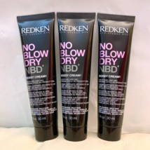 3x Redken NBD No Blow Dry Bossy Cream Mini 1 fl oz / 30ml Each Discontin... - $49.49