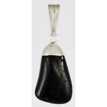 Black Tourmaline tumbled pendant - $7.67