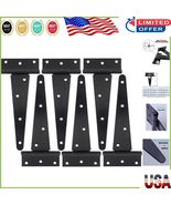 Set of 6 Rustproof 8-Inch Gate Hinges – Heavy Duty Low Carbon Steel for ... - $72.72 CAD