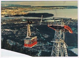 Postcard Grouse Mountain Skyride Panorama North Vancouver BC British Columbia - £3.05 GBP