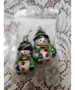 3&quot; Snowman Pierced Earrings.  Great condition.  Very Colorful &amp; Cute.  U... - $29.54 CAD