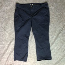 Old Navy Womens Pants 18 Navy Bootcut Chino Twill Pockets Mid Rise Causa... - £14.50 GBP