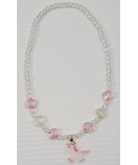 M) Pink Girls Unicorn Horse Pony Pendant Necklace Costume Toy Jewelry - £4.74 GBP