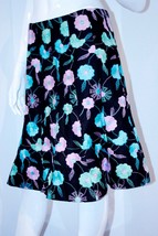 $280 Nanette Lepore Floral Embroidered Flared Skirt Cotton ( 4 ) - £116.83 GBP