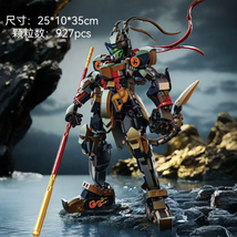 Toylinx 927PCS Black WUKONG Mecha LED Fire Eye Golden Eye Building Block... - $80.14