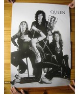 Queen Poster Band Black And White Early - $1,651.93 MXN