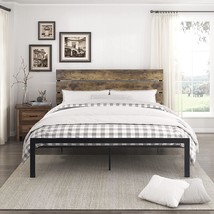 Lexicon Westley Metal Platform Bed, Full, Black/Brown - £176.83 GBP